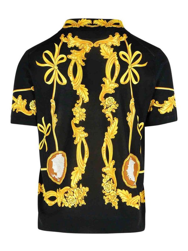 VERSACE: shirts online - Black Evening Shirt