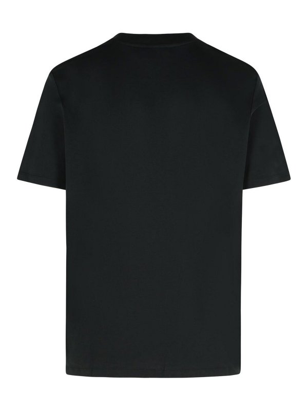 Balmain: t-shirts online - Black Cotton T-Shirt