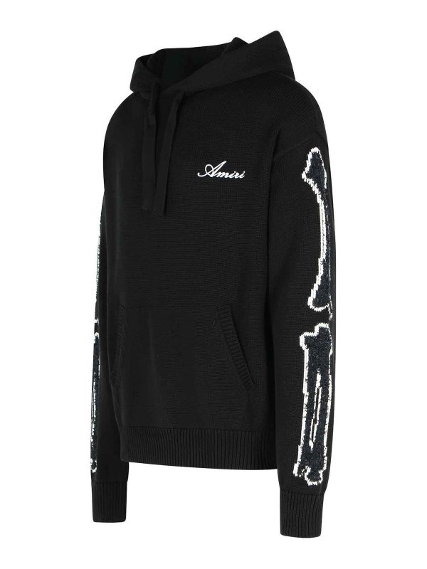 The Best Shops AMIRI: crew necks - Black Cotton Sweater