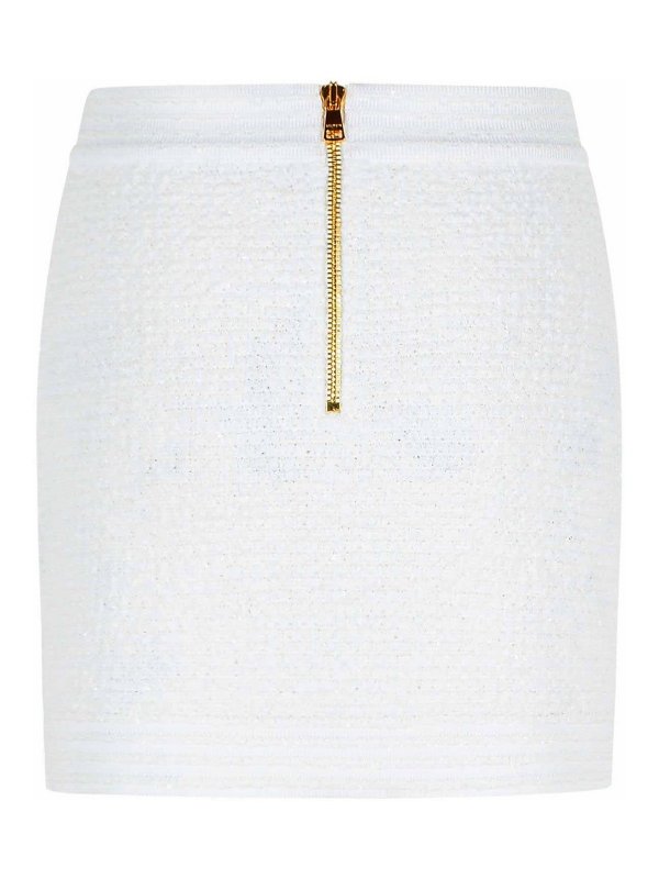 Balmain: Miniröcke online - Minirock - Weiß