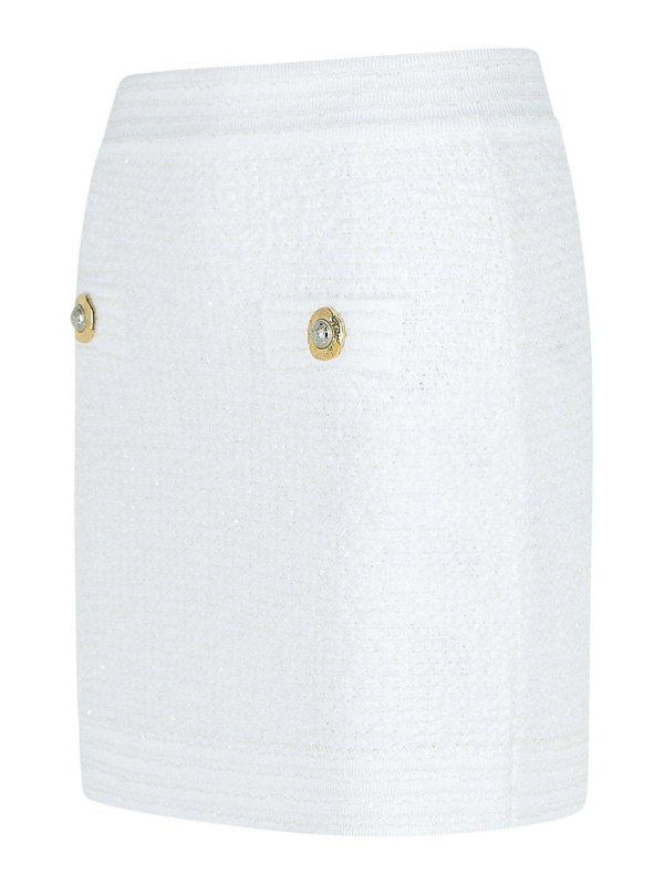 The Best Shops Balmain: Miniröcke - Minirock - Weiß