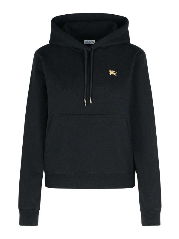 BURBERRY: Sweatshirts & Sweaters - Harriet Black Cotton Sweatshirt