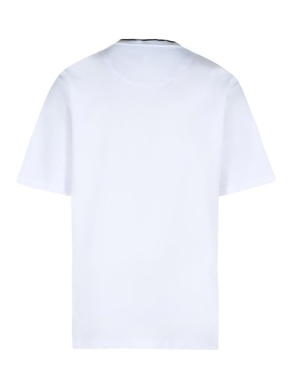 DOLCE & GABBANA: t-shirts online - White Cotton Piquet T-Shirt