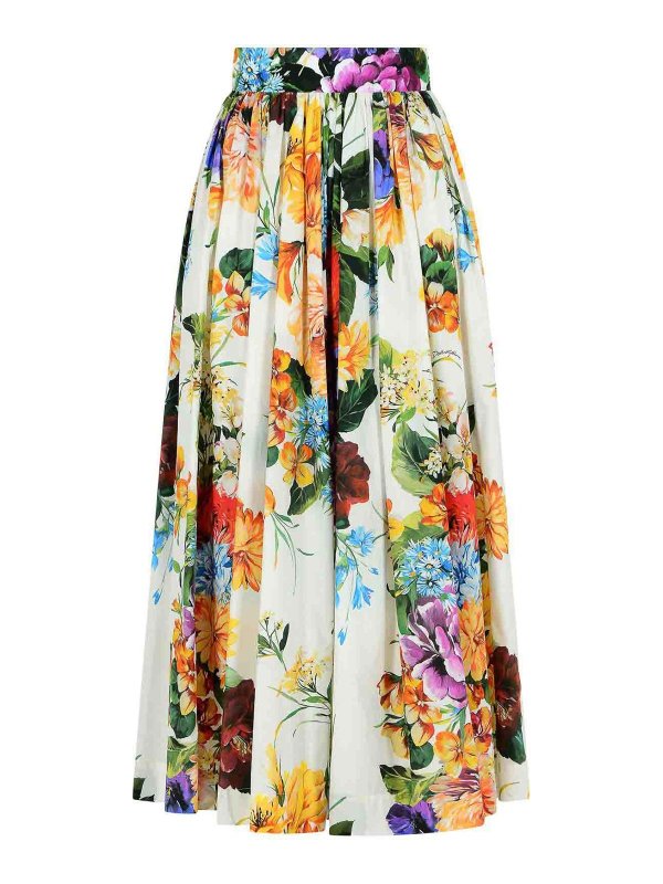 DOLCE & GABBANA: Jupes midi et au genou - Jupe Midi - Multicolore