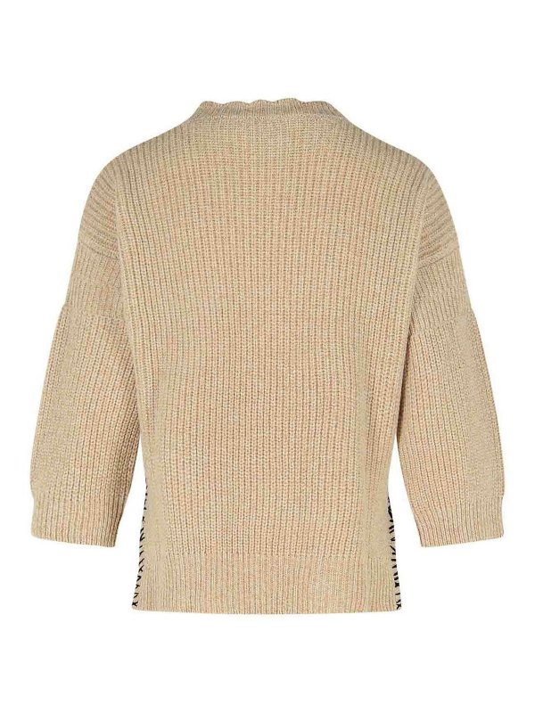 Marni: crew necks online - Beige Moulin Virgin Wool Sweater