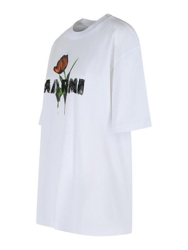 The Best Shops Marni: T-shirts - T-Shirt - Weiß