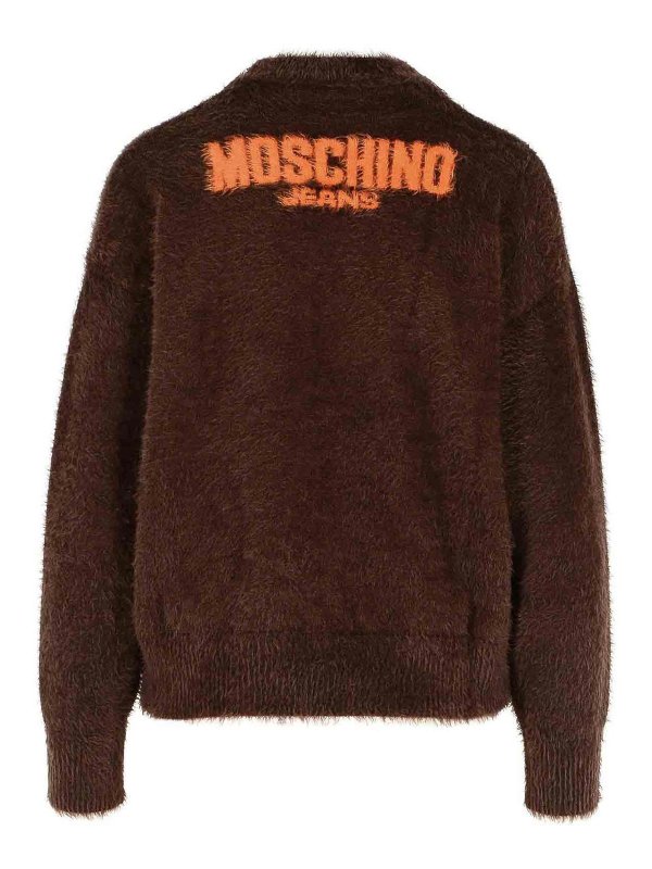 MOSCHINO JEANS: crew necks online - Brown Polyamide Sweater