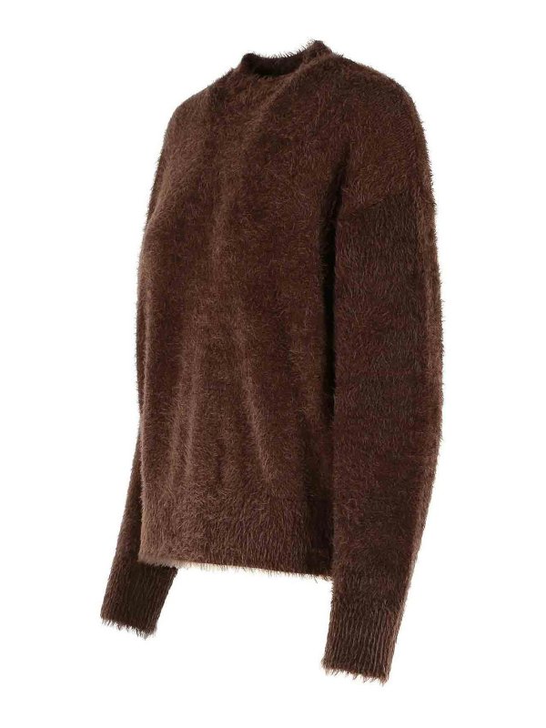 The Best Shops MOSCHINO JEANS: crew necks - Brown Polyamide Sweater