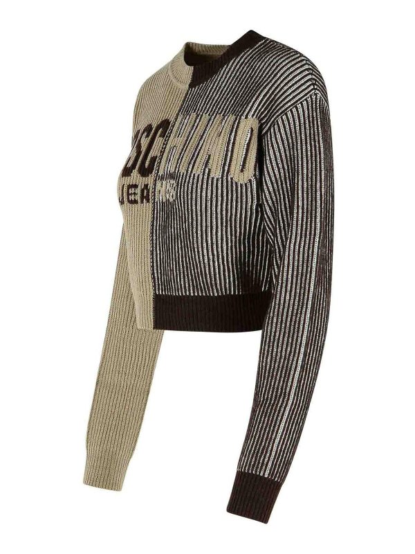 The Best Shops MOSCHINO JEANS: Pull col rond - Pull Col Rond - Marron