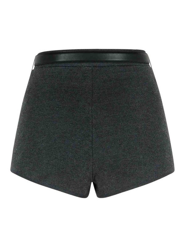 Self Portrait: Trousers Shorts online - Gray Viscose Blend Shorts