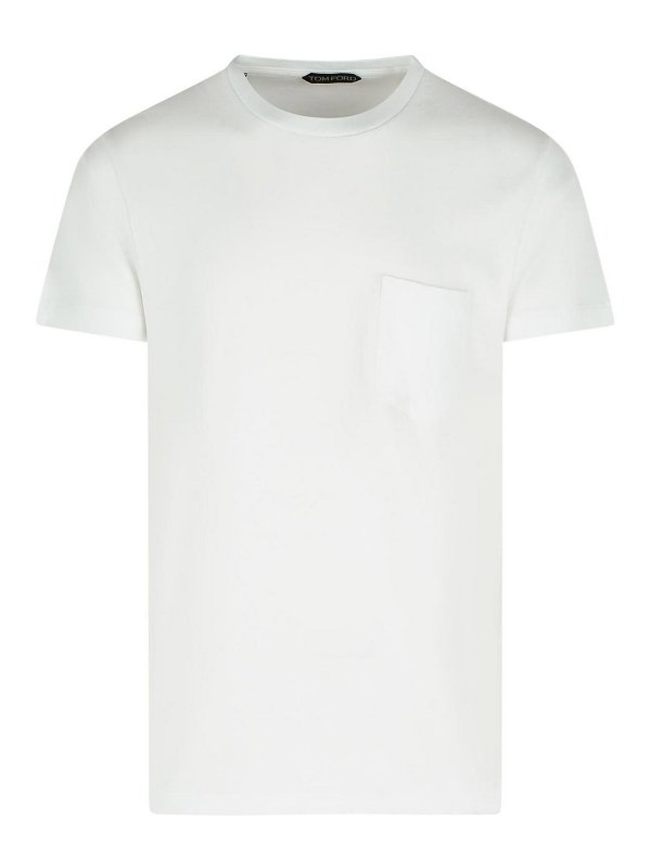 TOM FORD: t-shirts - White Cotton T-Shirts