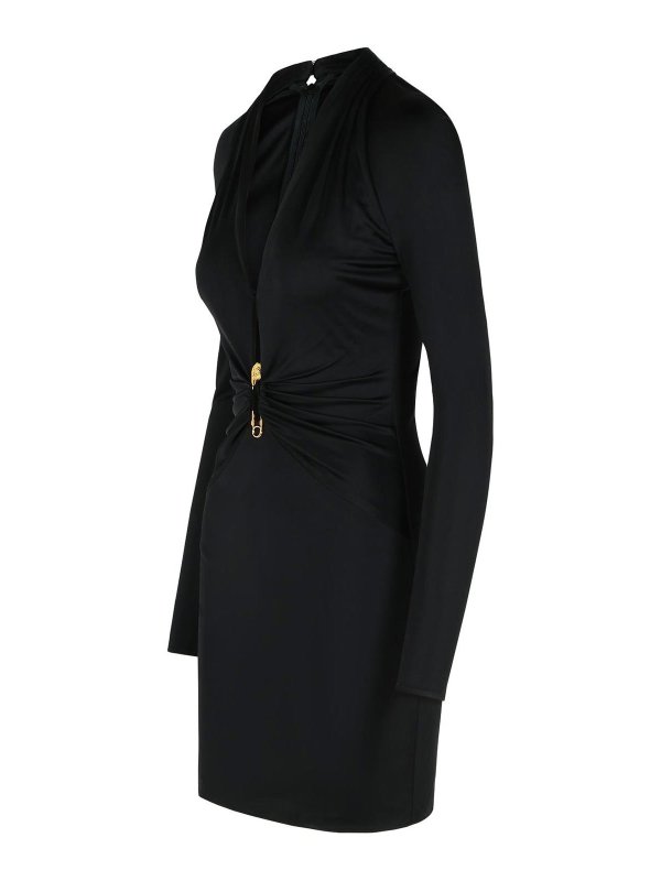 The Best Shops VERSACE: ニーレングスドレス - 膝丈ドレス - 黒
