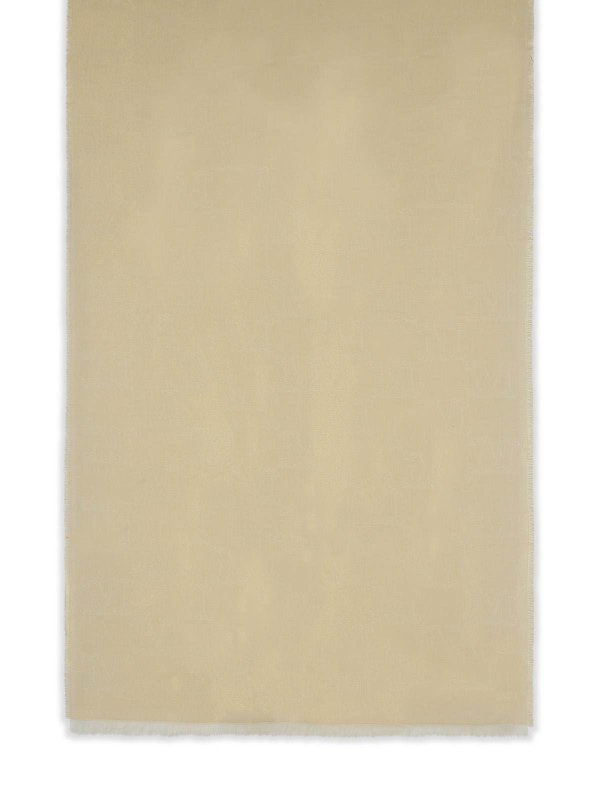 Max Mara: scarves - Whiskey Beige Viscose Blend Scarf