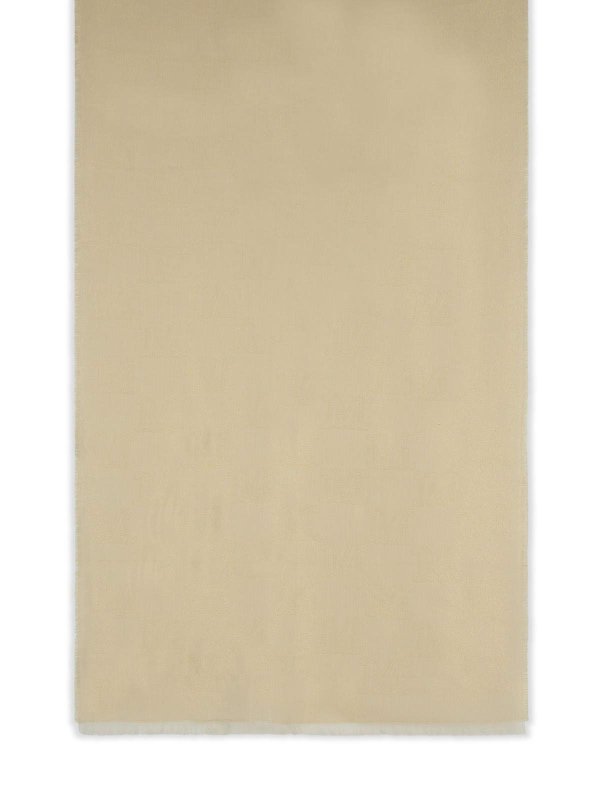 Max Mara: scarves online - Whiskey Beige Viscose Blend Scarf