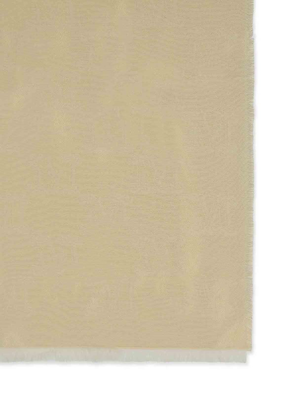 The Best Shops Max Mara: scarves - Whiskey Beige Viscose Blend Scarf