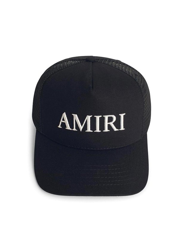 AMIRI: hats & caps - Black Cotton Cap