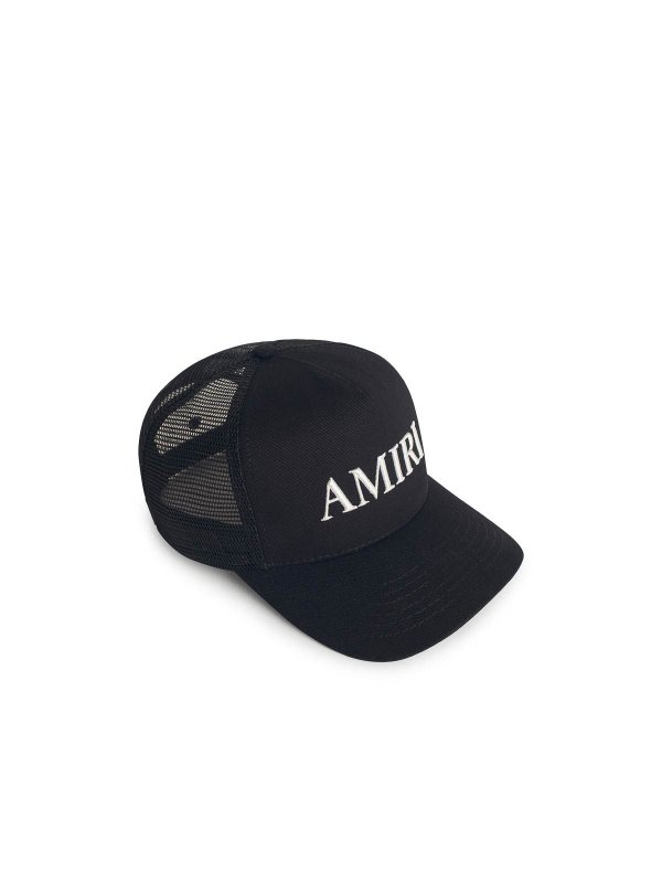 AMIRI: hats & caps online - Black Cotton Cap