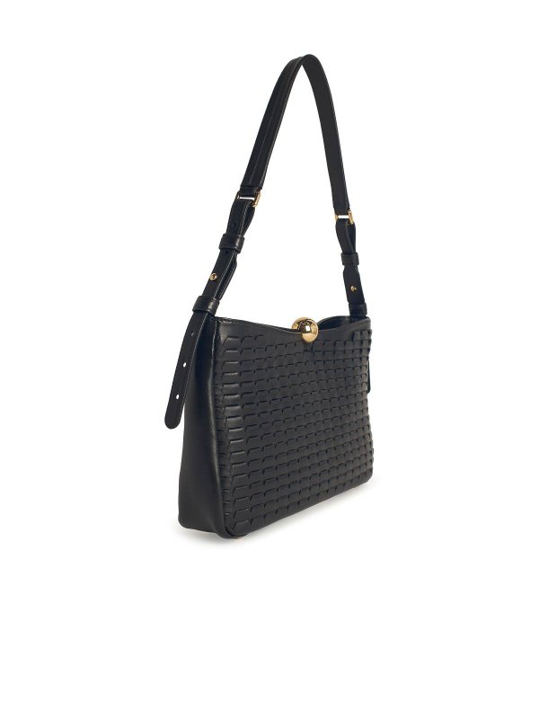 FURLA: cross body bags online - Soft Medium Black Leather Crossbody Bag