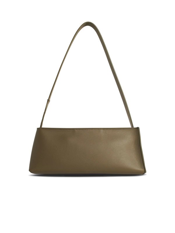 The Best Shops Marni: cross body bags - Museo Baguette Bag In Green Leather