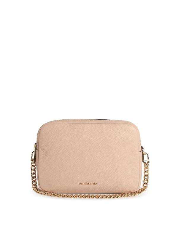 MICHAEL KORS: cross body bags - Briant Pink Leather Bag