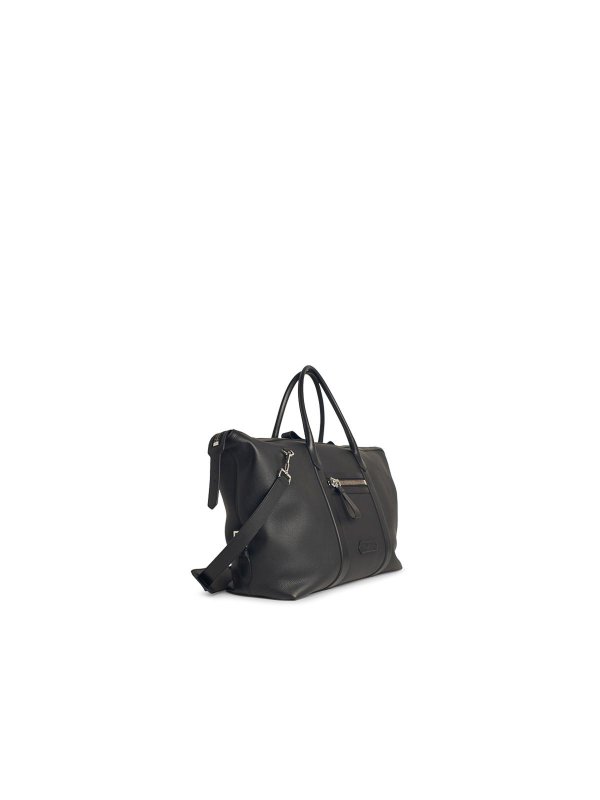 TOM FORD: borse a tracolla online - Borsa in pelle nera da viaggio