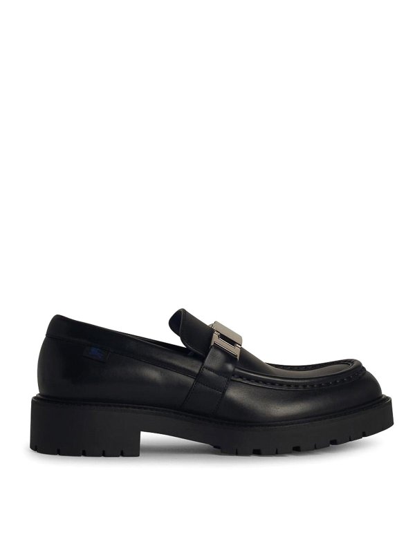 BURBERRY: Mocasines y Zapatillas - Mocasines - Negro