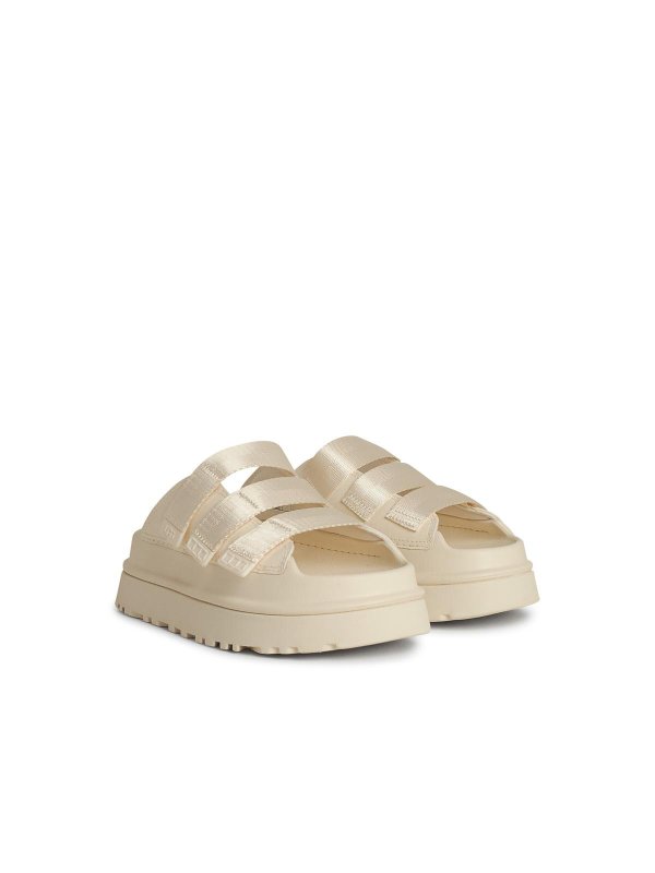 UGG: Loafers & Slippers online - Goldenglow Ivory Fabric Blend Slippers