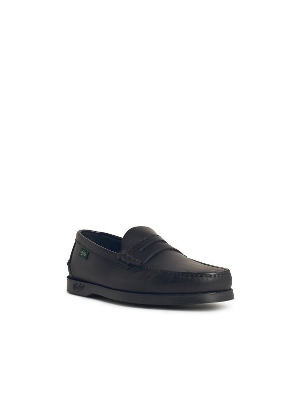 PARABOOT: Loafers & Slippers online - Coraux Black Leather Loafers