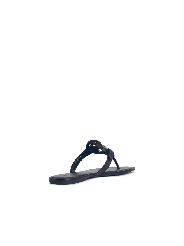 The Best Shops TORY BURCH: sandals - Miller Sandals With  In Black Leather