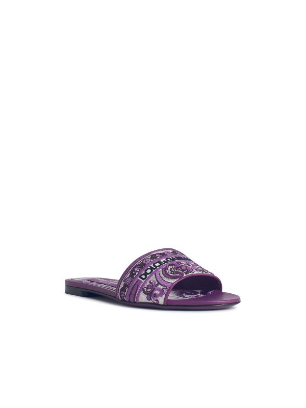 DOLCE & GABBANA: Mocassins & Chaussures bateau online - Mocassins - Violet