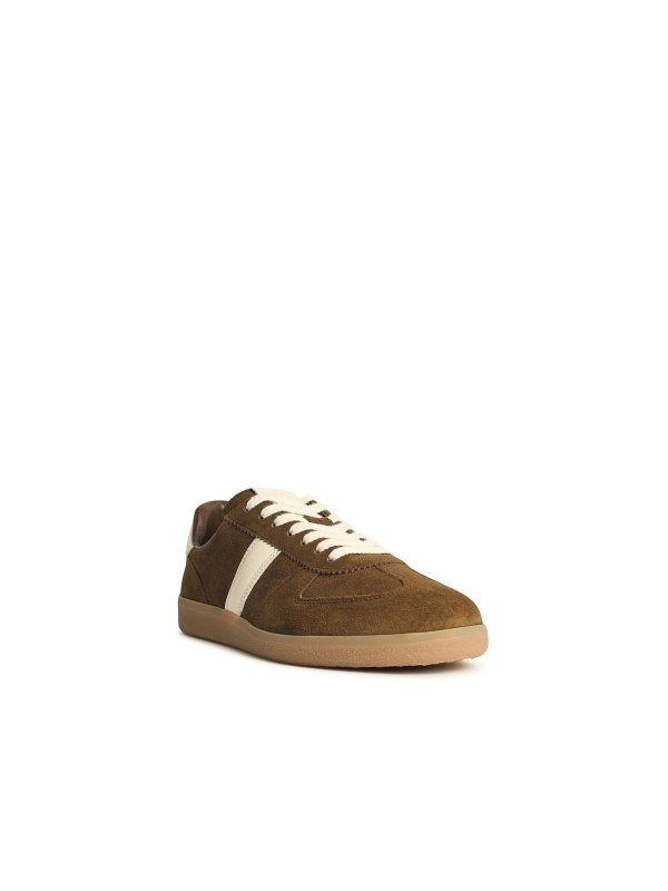 TOM FORD: trainers online - Archer Brown Suede Sneakers