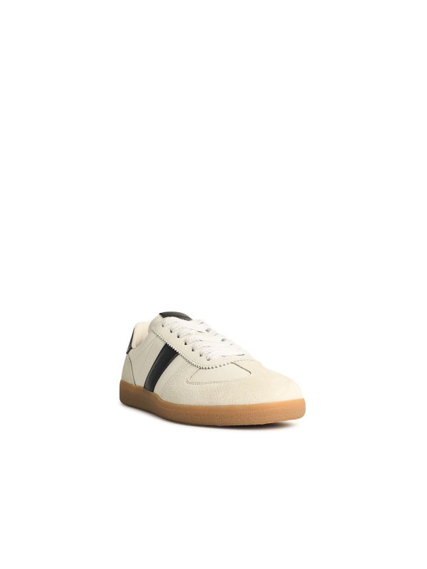 TOM FORD: trainers online - Archer White Suede Sneakers