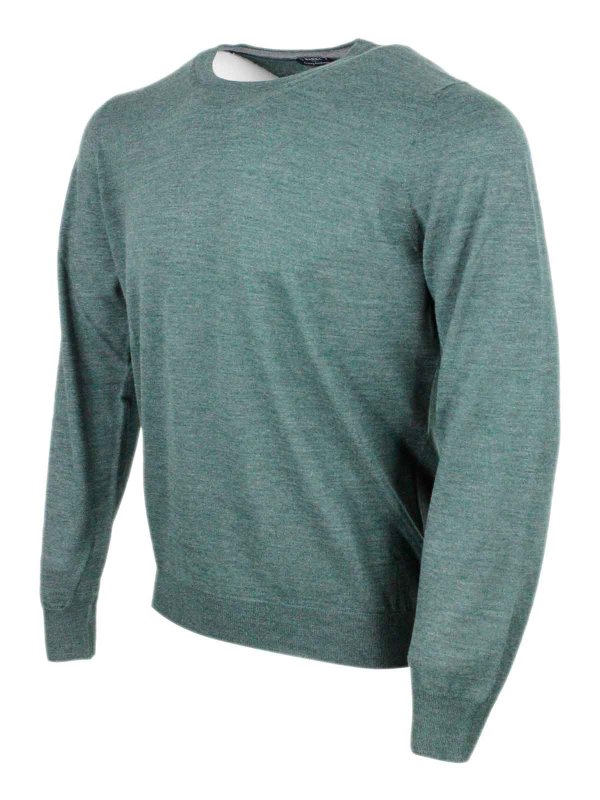 BARBA NAPOLI: crew necks online - Sweater Green