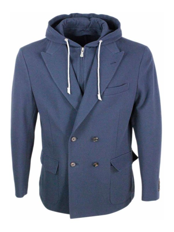 ELEVENTY: casual jackets - Jacket Blue