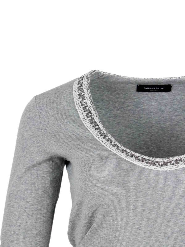 T-Shirt - Grau shop online: FABIANA FILIPPI