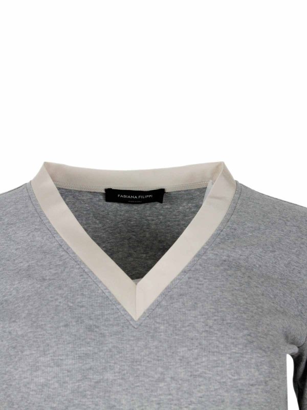 T-Shirt - Grau shop online: FABIANA FILIPPI