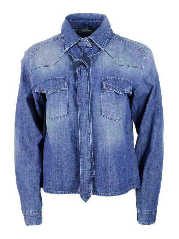 LORENA ANTONIAZZI: shirts - Shirt  Denim