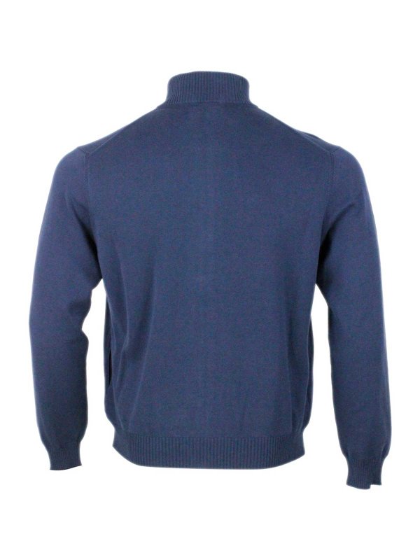 Rundhalspullover - Blau shop online: MALO