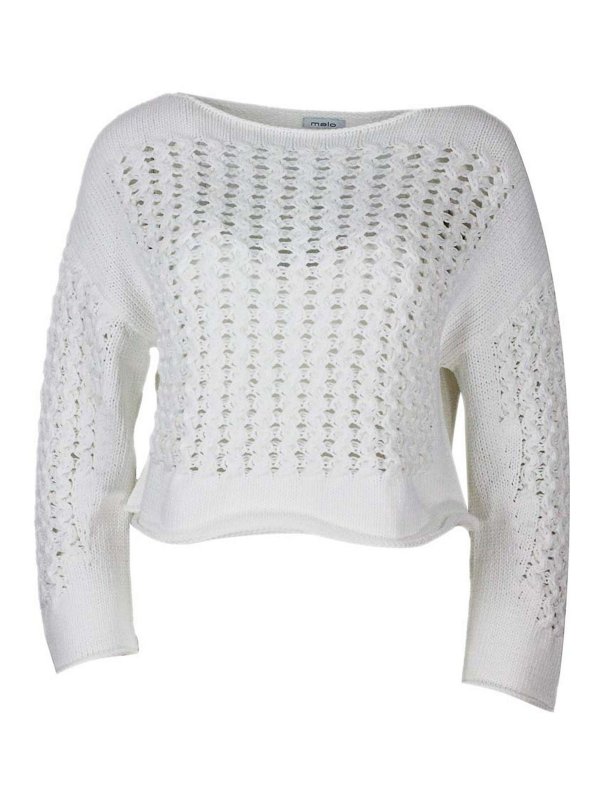 MALO: crew necks - Sweater White