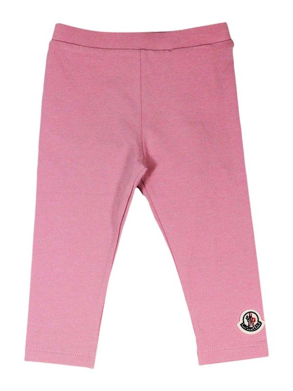 MONCLER: pantaloni casual - Pantaloni rosa