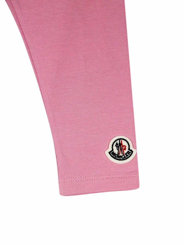 MONCLER: pantaloni casual online - Pantaloni rosa