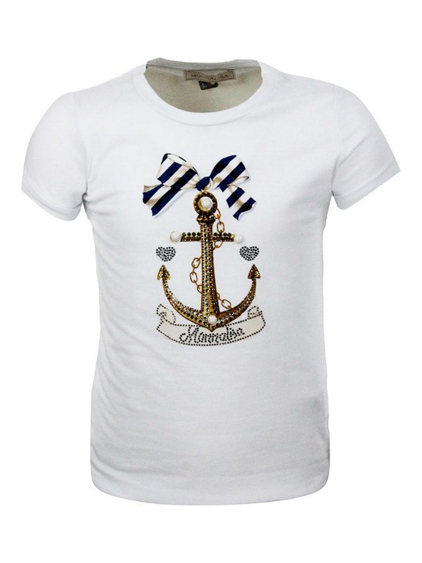 MONNALISA: T-shirts - T-Shirt - Blanc