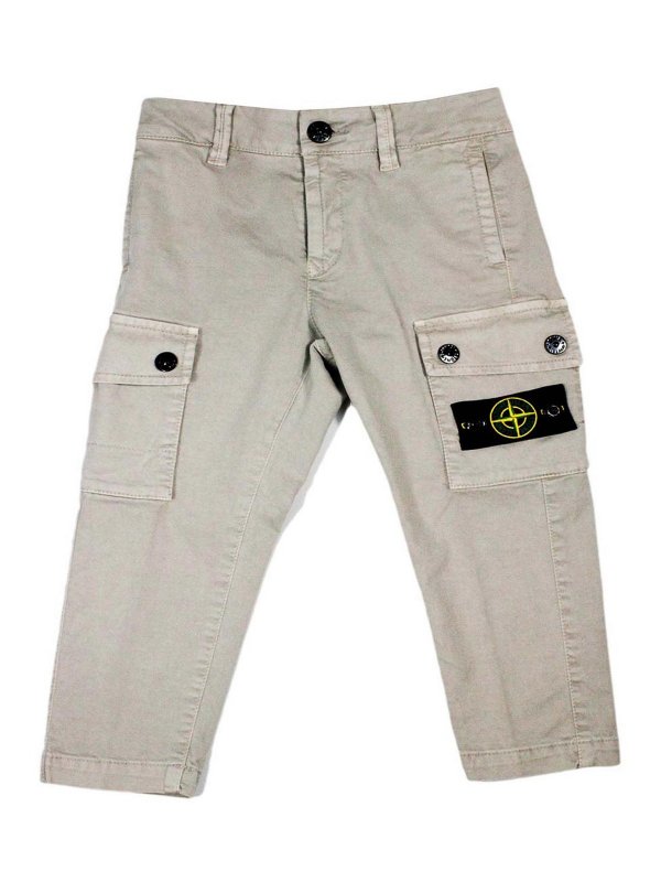 STONE ISLAND: Trousers Shorts - Trousers Grey