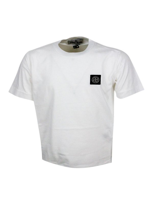 STONE ISLAND: T-shirts - T-Shirt - Weiß