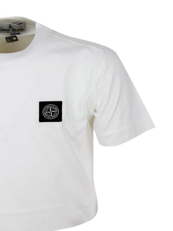 STONE ISLAND: T-shirts online - T-Shirt - Weiß