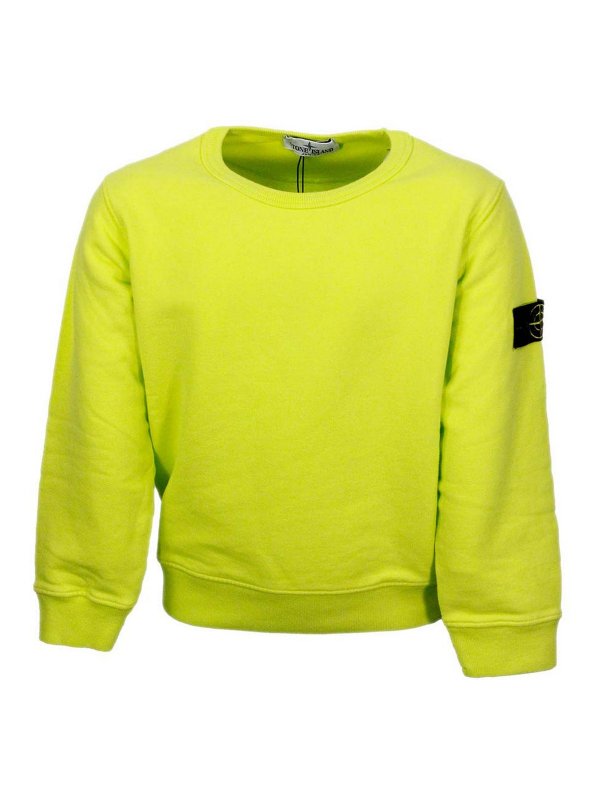 STONE ISLAND: Sudaderas y suéteres - Sudadera - Amarillo