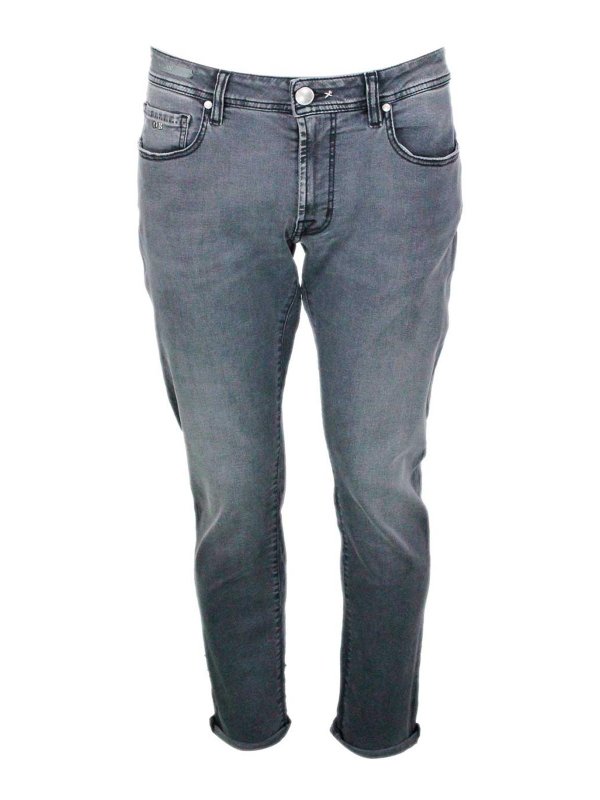 TRAMAROSSA: Pantalons casual - Pantalons Décontractés - Gris