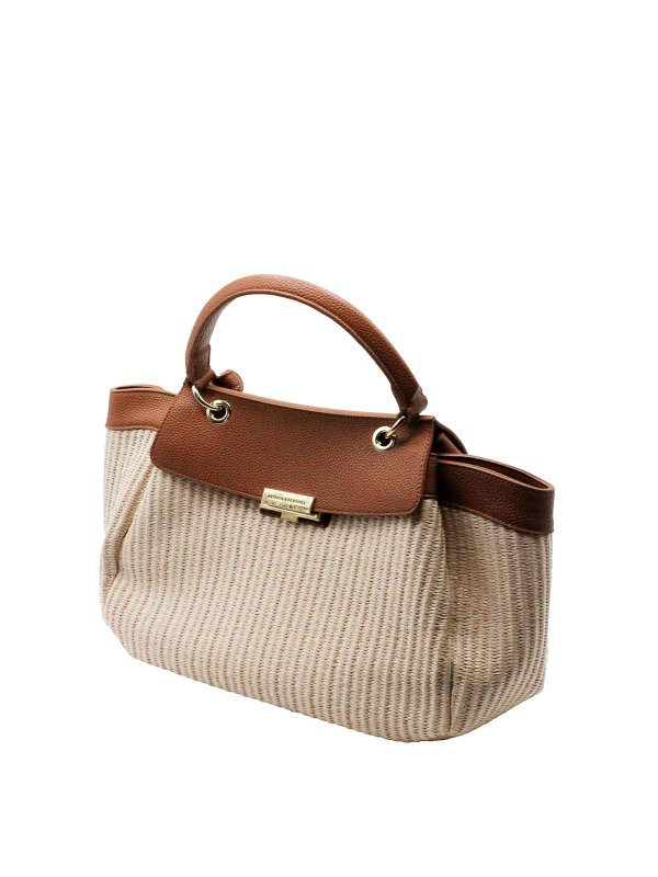 ARMANI EXCHANGE: クロスボディバッグ - クロスボディバッグ - ブラウン