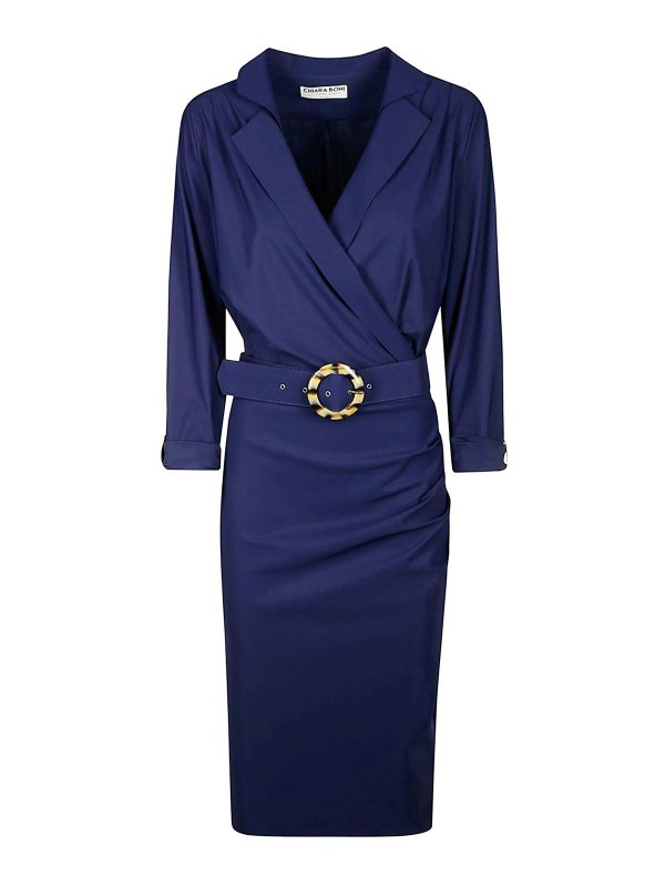 CHIARA BONI LA PETITE ROBE: Vestidos media pierna - Vestido Midi - Azul