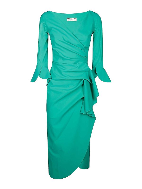 CHIARA BONI LA PETITE ROBE: Vestidos media pierna - Vestido Midi - Verde